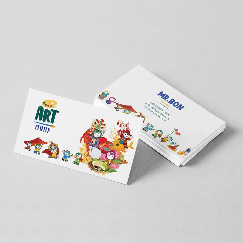 Mẫu danh thiếp giấy mỹ thuật